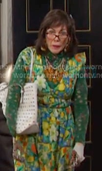 Susan’s green floral maxi dress on Days of our Lives