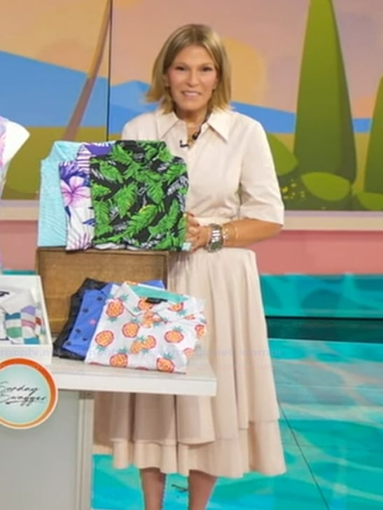 Tory's pink shirtdress on Good Morning America