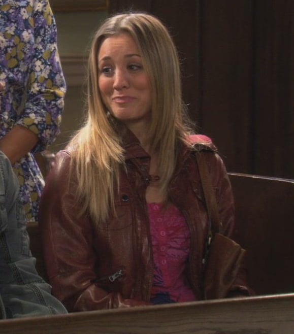 Penny’s brown leather jacket on The Big Bang Theory