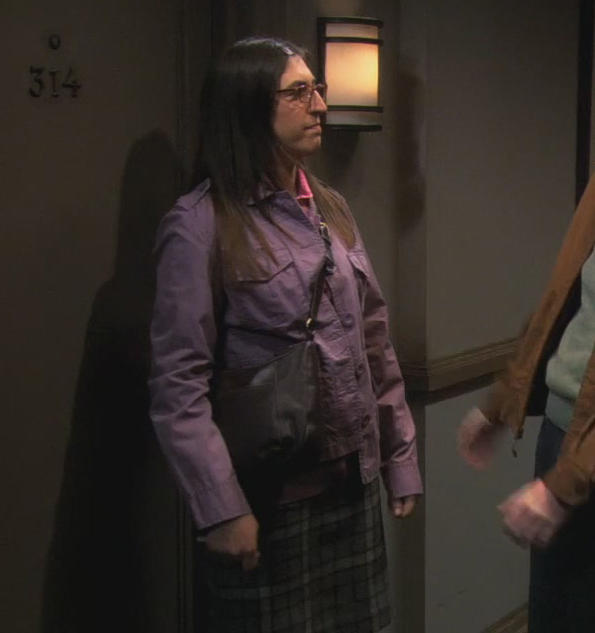 Amy’s purple jacket on The Big Bang Theory