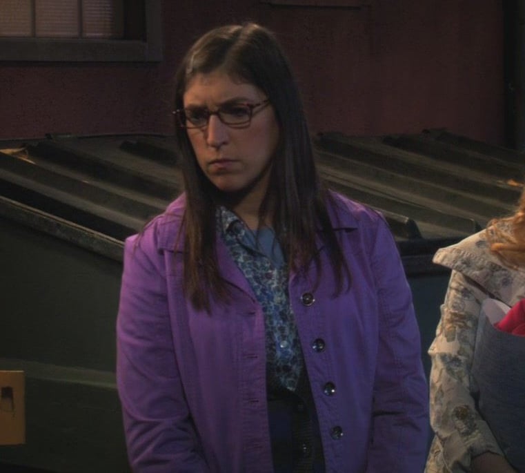 Amy’s purple jacket on The Big Bang Theory