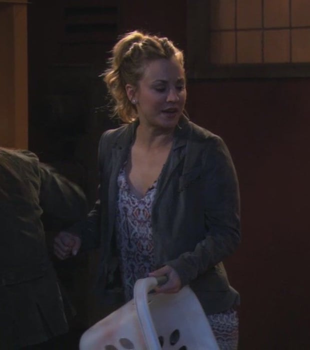 Penny’s grey jacket on The Big Bang Theory