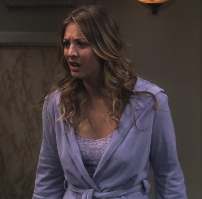 Penny’s lavender purple robe and pajamas