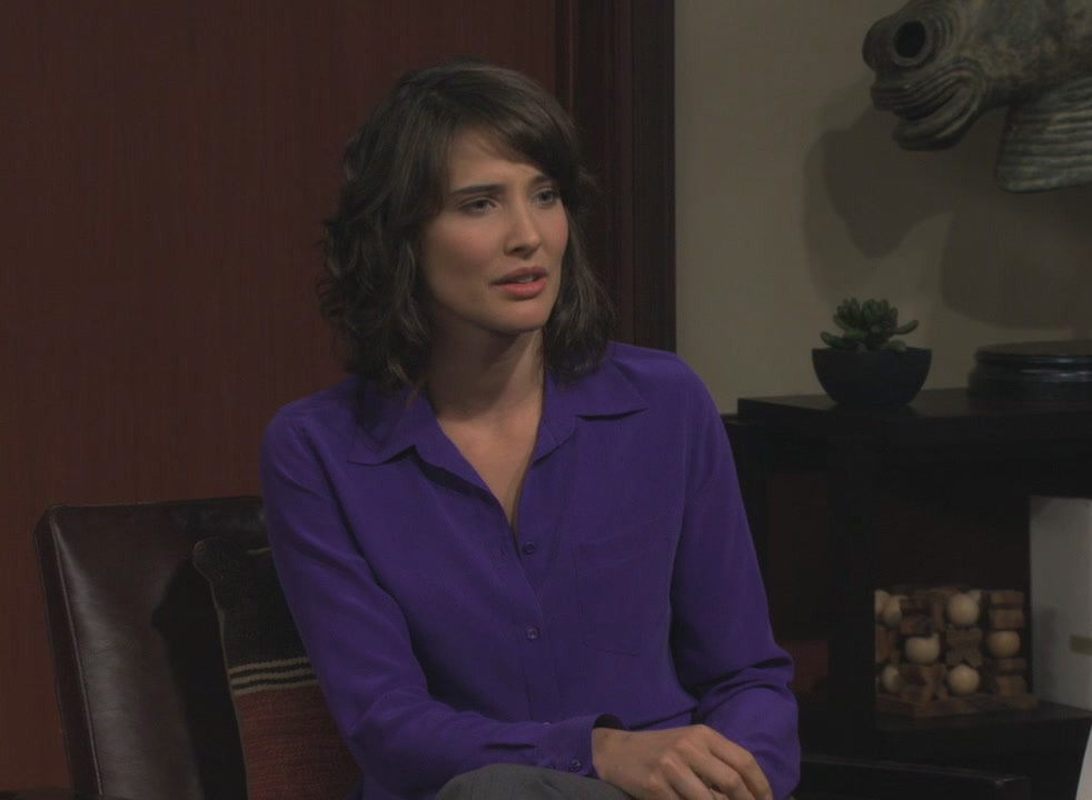 Robin’s purple button up blouse on How I met your mother