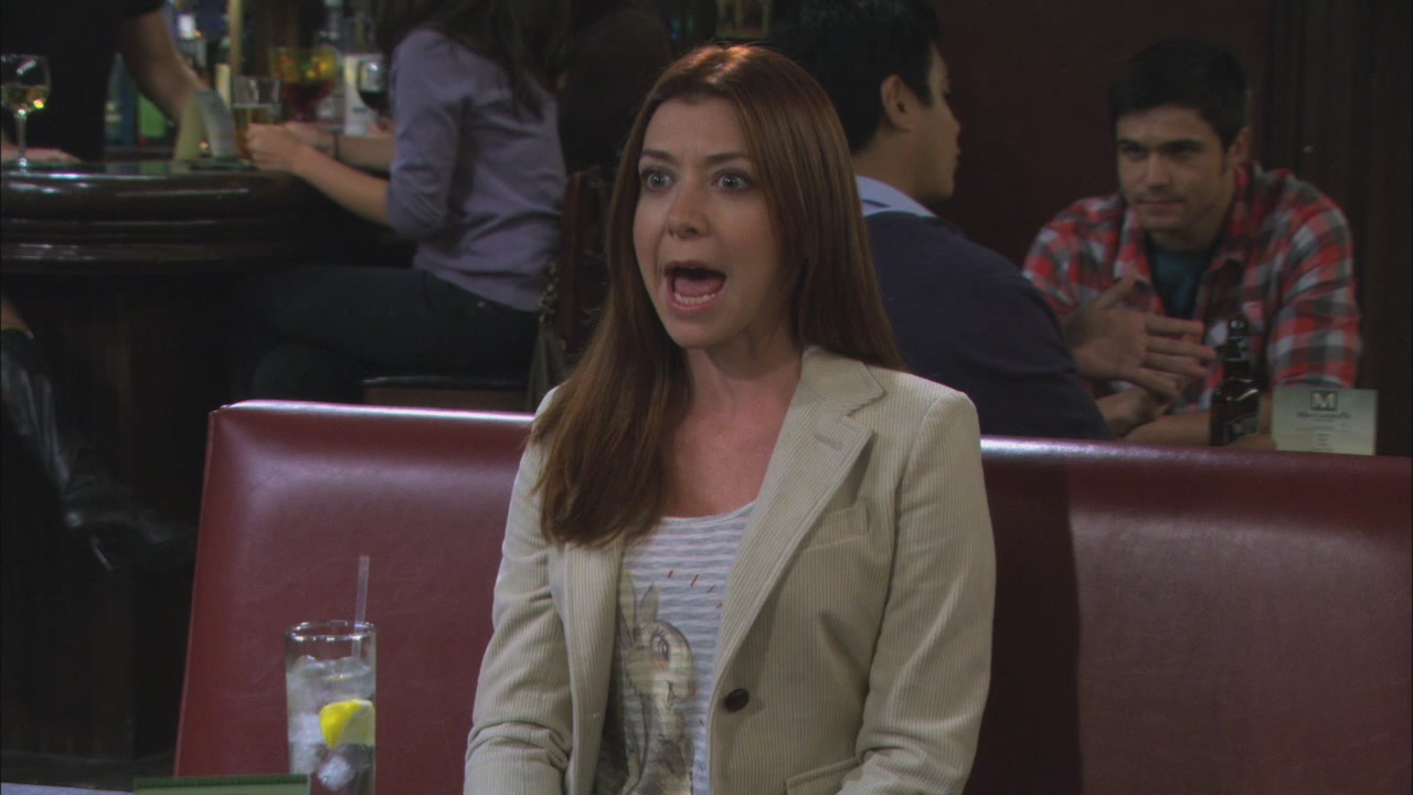 Lily’s bunny shirt with cream blazer on How I met your mother