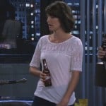 Robin’s white lace top on How I met your mother