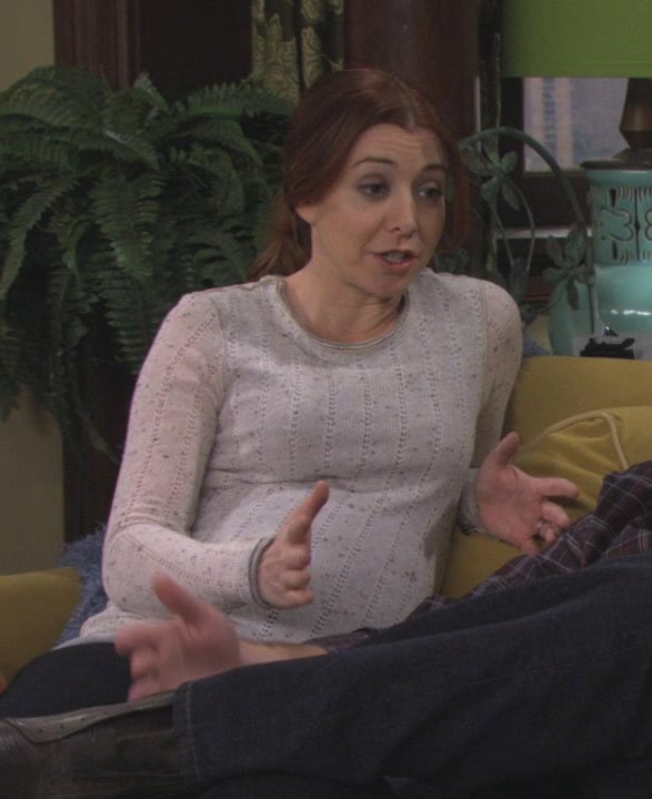 Lily’s maternity long sleeve top on How I met your mother