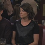 Robin’s black leather style dress on How I met your mother
