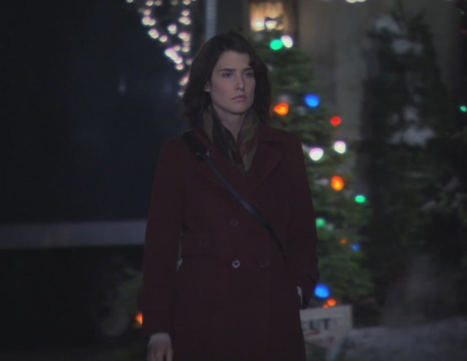 Robin’s burgundy coat on How I met your mother