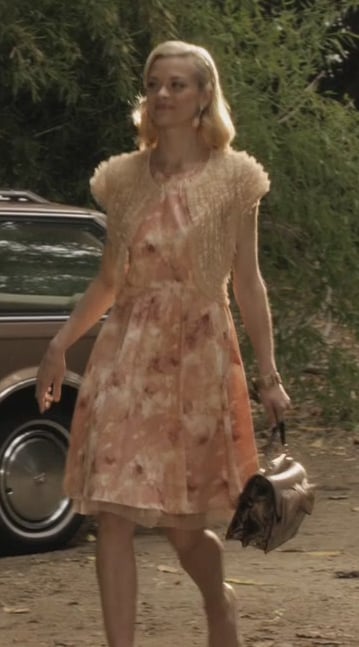 Lemon’s frill cardigan over floral dress on Hart of Dixie