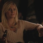 Alex’s light pink blouse on Happy Endings