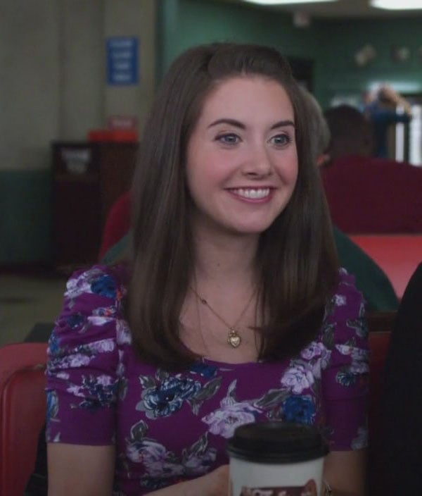 Annie’s purple floral top