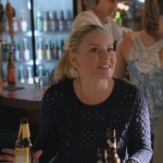 Alex’s blue knit sweater on Happy Endings