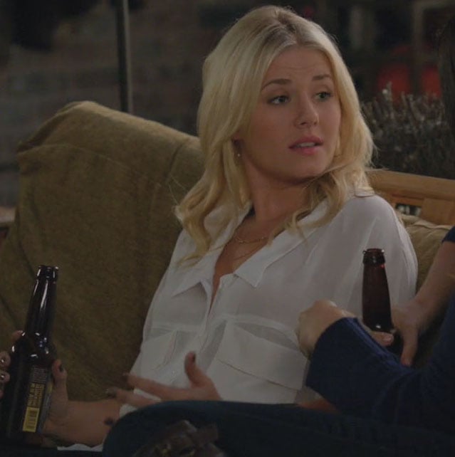 Alex’s white blouse on Happy Endings