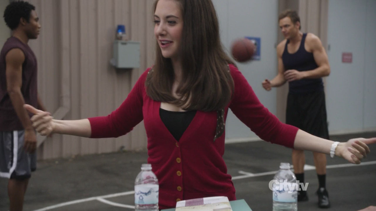 Annie’s red cardigan on Community