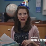 Annie’s blue and white top on Community