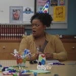 Shirley’s yellow cardigan on Community