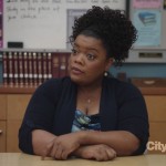 Shirley’s long navy cardigan on Community
