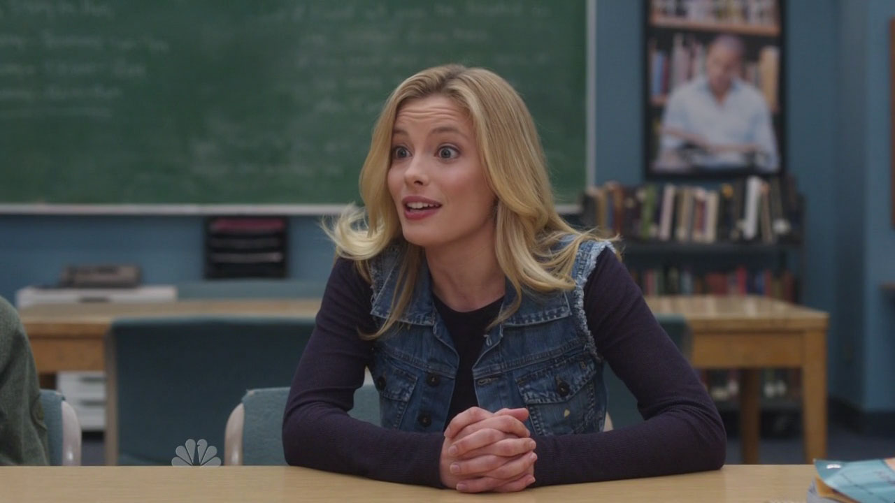 Britta’s denim vest on Community