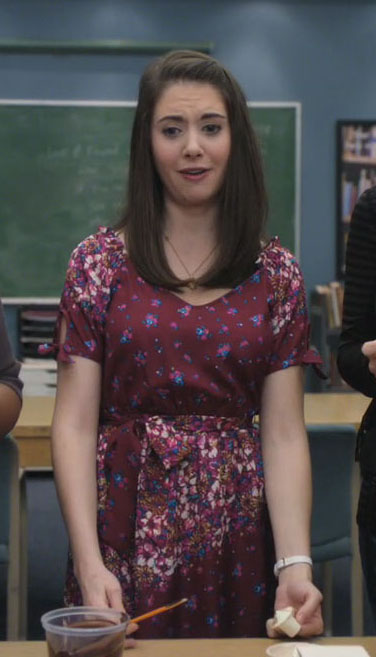 Annie’s maroon floral dress from Community