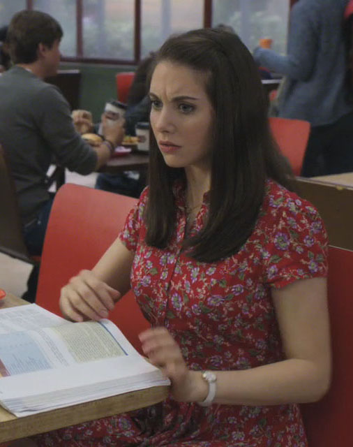 Annie’s red cap sleeve floral dress from Community