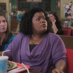 Shirley’s purple loose blouse on Community