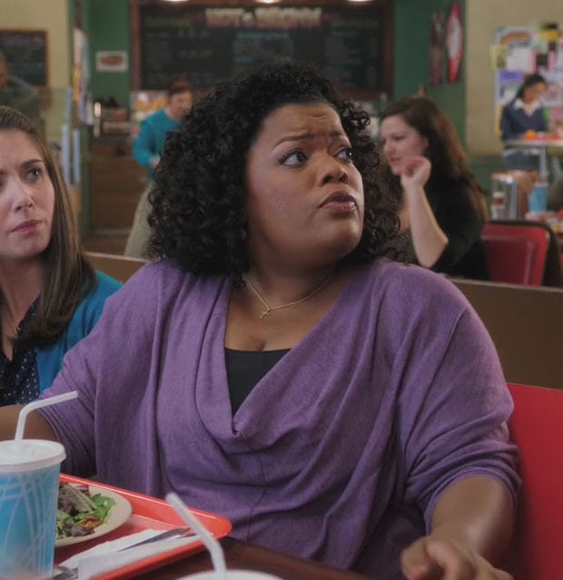 Shirley’s purple loose blouse on Community