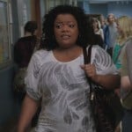 Shirley’s feather print top on Community