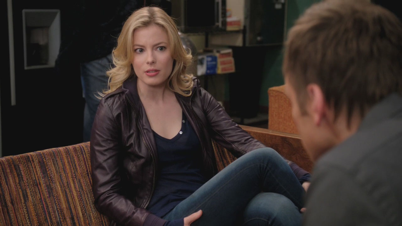 Britta’s purple leather jacket on Community