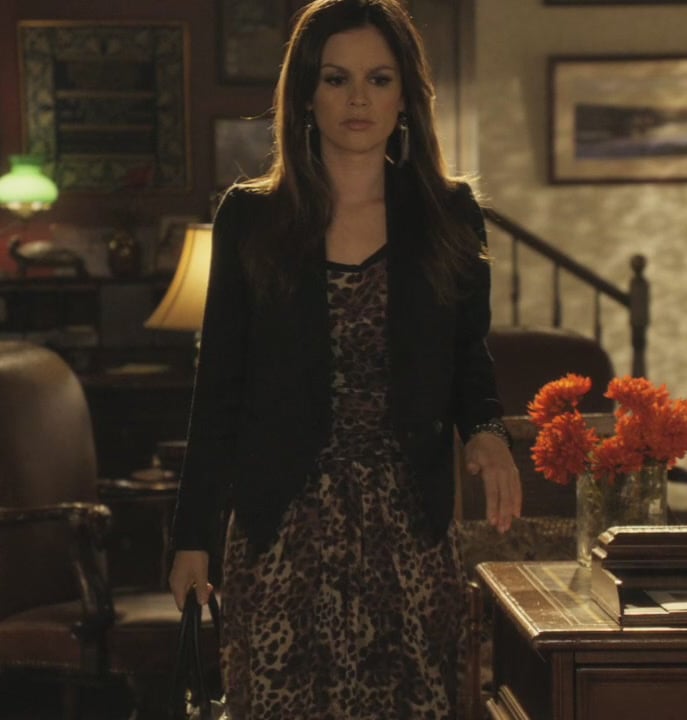 Zoe’s leopard print dress and blazer  on Hart of Dixie