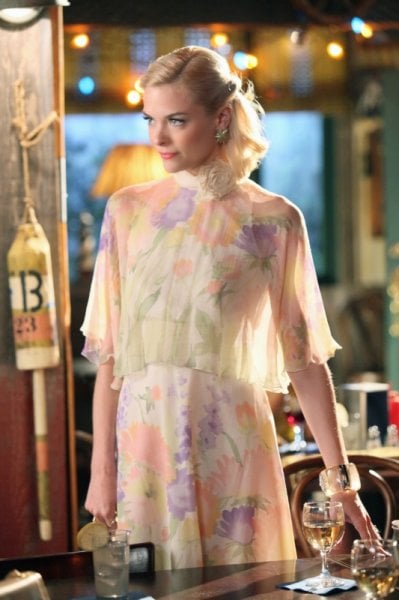 Lemon’s sheer floral cape and dress on Hart of Dixie