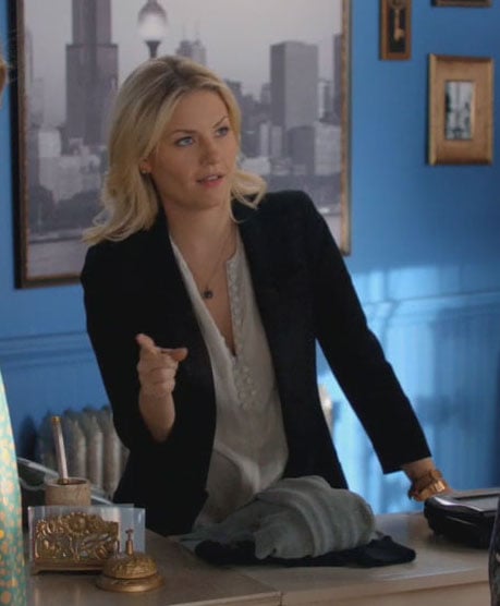 Alex’s button down blouse on Happy Endings