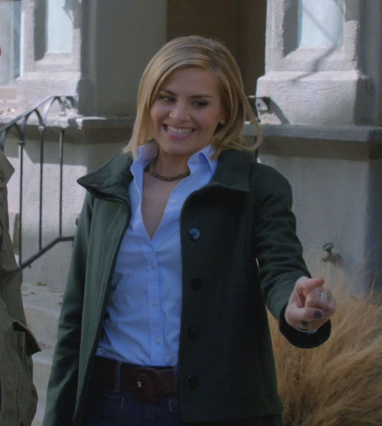 Jane’s green coat on Happy Endings