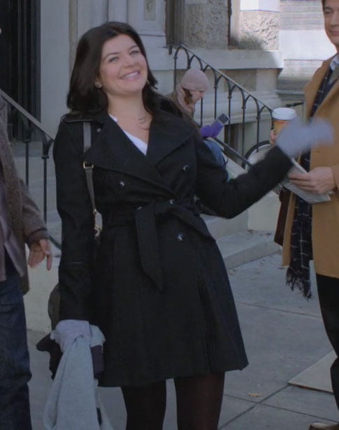 Penny’s black coat on Happy Endings