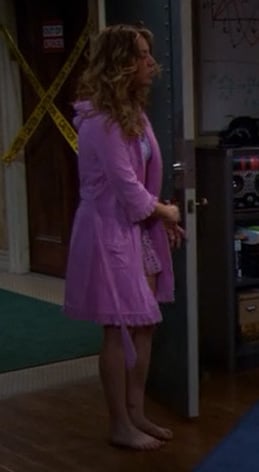 Penny’s pink robe with ruffles from The Big Bang Theory