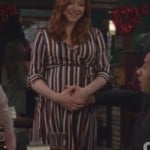 Lily’s striped maternity dress on How I Met Your Mother