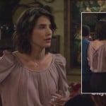 Robin’s blouse with pussybow on the back on How I Met Your Mother
