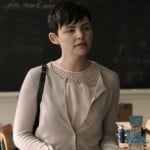 Mary’s white lace top and grey cardigan on Once Upon A Time