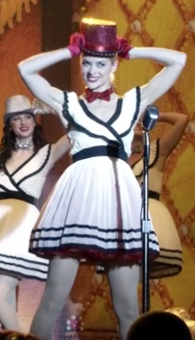 Lemon’s black and white pleated dress on Hart of Dixie