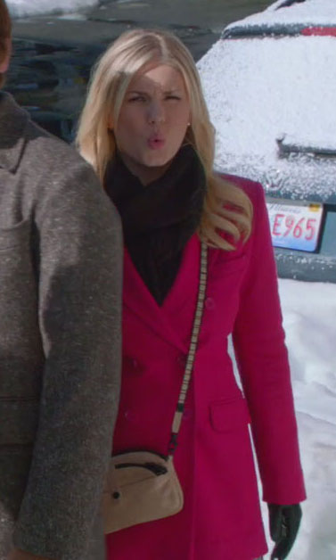 Alex’s hot pink coat on Happy Endings