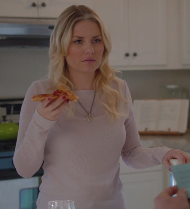 Alex’s pastel purple long sleeve top on Happy Endings
