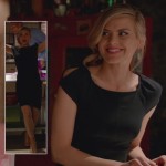Jane’s black cap sleeve dress on Happy Endings