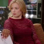 Britta’s red crochet top on Community