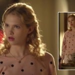 Magnolia’s peach polka dot sweater on Hart of Dixie