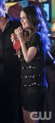 Zoe’s black sequined stripe shirt on Hart of Dixie