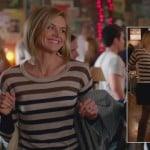 Jane’s cream, navy and brown striped sweater on Happy Endings
