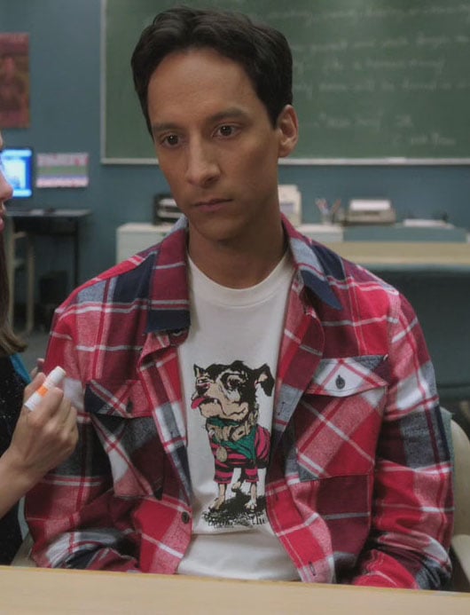 Abed’s dog shirt on Community