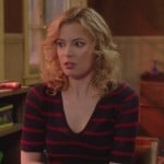 Britta’s navy and red striped top on Community