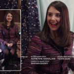 Annie’s purple/pink tweed style jacket on Community
