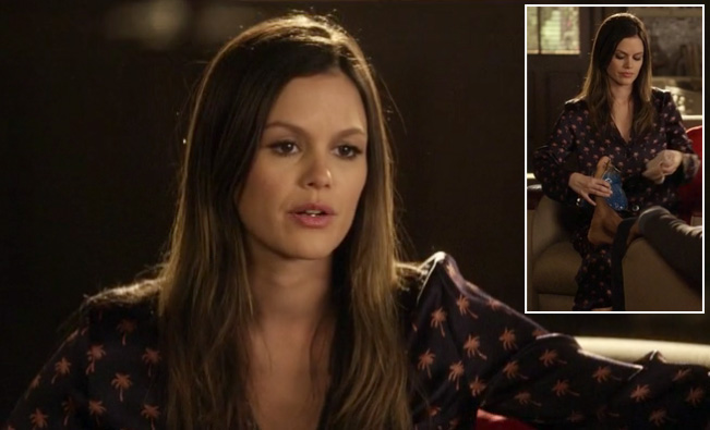 Zoe’s palm tree pajamas on Hart of Dixie